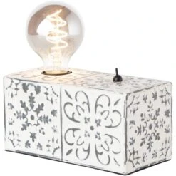 Brilliant Tischlampe Vagos Schwarz-Weiß 10 X 20 Cm -Angebote Licht Welt Store 4004353379062 1079 3