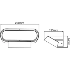 Brilliant LED-Außenwandleuchte Samira Schwarz Matt 7 Cm X 25 Cm X 13 Cm -Angebote Licht Welt Store 4004353385261 4731 CU 05