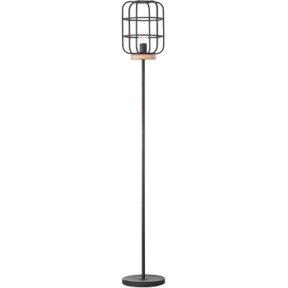 Brilliant Standleuchte Gwen 1-flammig Holz Und Schwarz Korund 2 Brilliant Standleuchte Gwen 1-flammig Holz Und Schwarz Korund – Bild 2