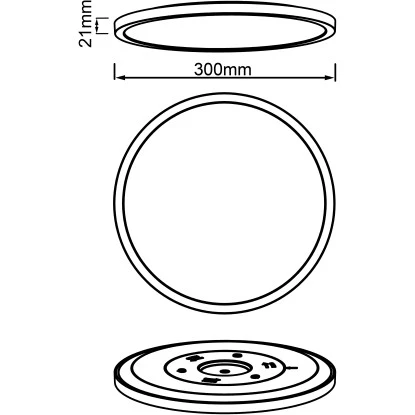 Brilliant LED-Deckenaufbau-Paneel Tuco 30 Cm Schwarz Und Weiß 7 Brilliant LED-Deckenaufbau-Paneel Tuco 30 Cm Schwarz Und Weiß – Bild 7
