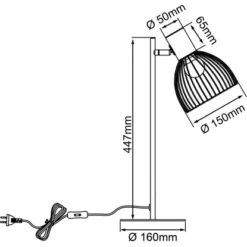 Brilliant Tischleuchte Blacky Schwarz Matt -Angebote Licht Welt Store 4004353390944 4731 CU 07