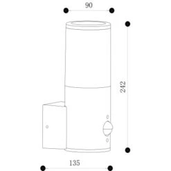 Brilliant Außenwandleuchte Sergioro Mit Bewegungsmelder Anthrazit -Angebote Licht Welt Store 4004353405679 4731 VM 18