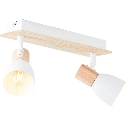 Brilliant Spotbalken Daintree 2-flammig Weiß Und Natur 4 Brilliant Spotbalken Daintree 2-flammig Weiß Und Natur – Bild 4