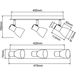 Brilliant Spotbalken Daintree 3-flammig Weiß Und Natur 11 Brilliant Spotbalken Daintree 3-flammig Weiß Und Natur -Angebote Licht Welt Store 4004353408731 4731 CU 06