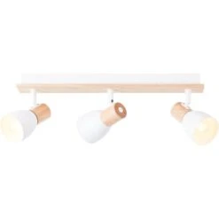 Brilliant Spotbalken Daintree 3-flammig Weiß Und Natur