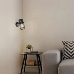 Brilliant Wandspot Kamolo Schwarz Matt