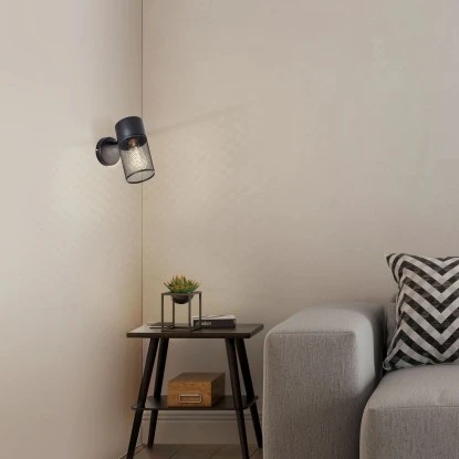 Brilliant Wandspot Kamolo Schwarz Matt 1 Brilliant Wandspot Kamolo Schwarz Matt