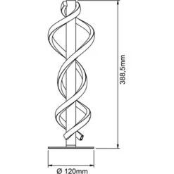 Brilliant LED-Tischleuchte Amalie 38 Cm Schwarz -Angebote Licht Welt Store 4004353411755 4731 CU 08