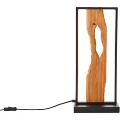 Brilliant LED-Tischleuchte Chaumont 50 Cm Schwarz Und Holz -Angebote Licht Welt Store 4004353411793 4731 CU 03
