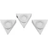 LED-Unterbauleuchte Dreieck 3er-Set Silber 3 W EEK: G