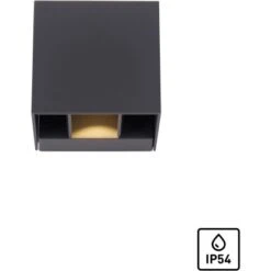 Paul Neuhaus Wandleuchte Block Anthrazit 98 X 93 Cm