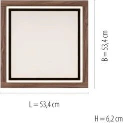 Paul Neuhaus LED-Panel Palma Holzdekor 53,4 X 53,4 Cm -Angebote Licht Welt Store 4012248358931 2426 07