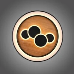 Paul Neuhaus LED-Deckenleuchte Eliza Ø 60 Cm Holz-Natur -Angebote Licht Welt Store 4012248374931 2426 A 12