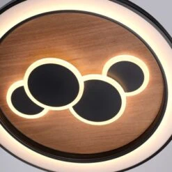 Paul Neuhaus LED-Deckenleuchte Eliza Ø 60 Cm Holz-Natur -Angebote Licht Welt Store 4012248374931 2426 CU 10