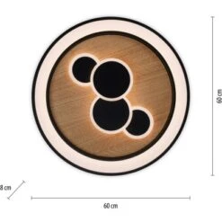 Paul Neuhaus LED-Deckenleuchte Eliza Ø 60 Cm Holz-Natur -Angebote Licht Welt Store 4012248374931 2426 VM 06