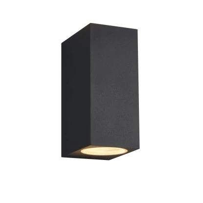 Trio Außenwandleuchte Roya Eckig Anthrazit 1 Trio Außenwandleuchte Roya Eckig Anthrazit