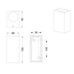 Trio Außenwandleuchte Roya Eckig Anthrazit 7 Trio Außenwandleuchte Roya Eckig Anthrazit -Angebote Licht Welt Store 4017807453195 VM 01