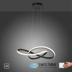 Leuchten Direkt Pendelleuchte Maria 1-flammig Schwarz 57 X 120 Cm -Angebote Licht Welt Store 4043689975753 2426 13