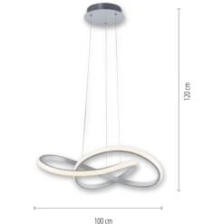 Leuchten Direkt Pendelleuchte Maria 1-flammig Aluminium 57 X 120 Cm -Angebote Licht Welt Store 4043689975760 2426 07