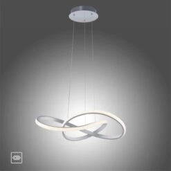 Leuchten Direkt Pendelleuchte Maria 1-flammig Aluminium 57 X 120 Cm -Angebote Licht Welt Store 4043689975760 2426 13