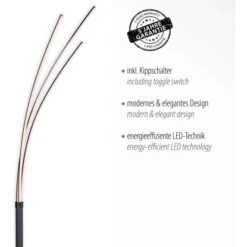 Leuchten Direkt Stehleuchte Maja Schwarz 80 X 215 Cm -Angebote Licht Welt Store 4043689976071 2426 03