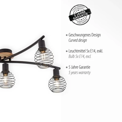 Leuchten Direkt Spot Eugen Holz-Natur 70,1 X 20,1 Cm FSC® 3 Leuchten Direkt Spot Eugen Holz-Natur 70,1 X 20,1 Cm FSC® – Bild 3