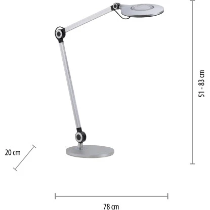 Leuchten Direkt Schreibtischleuchte Niklas Schwarz 78 X 103 Cm 6 Leuchten Direkt Schreibtischleuchte Niklas Schwarz 78 X 103 Cm – Bild 6