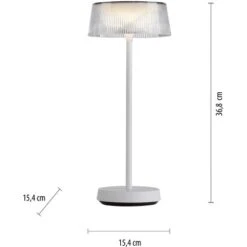 Leuchten Direkt Tischleuchte Dora 19711-16 Akkubetrieben Weiß -Angebote Licht Welt Store 4043689989910 2426 VM 06