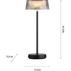 Leuchten Direkt Tischleuchte Dora 19711-16 Akkubetrieben Schwarz -Angebote Licht Welt Store 4043689989927 2426 VM 06
