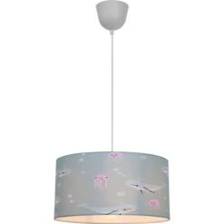 Kinder-Deckenleuchte Under The Sea Bunter Tierprint Ø 40 Cm X 125 Cm