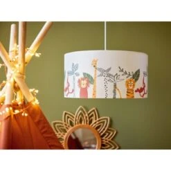 Kinder-Deckenleuchte Safari Adventure Bunter Tierprint Ø 40 Cm X 125 Cm 6 Kinder-Deckenleuchte Safari Adventure Bunter Tierprint Ø 40 Cm X 125 Cm -Angebote Licht Welt Store 4048121000246 AB01 230821
