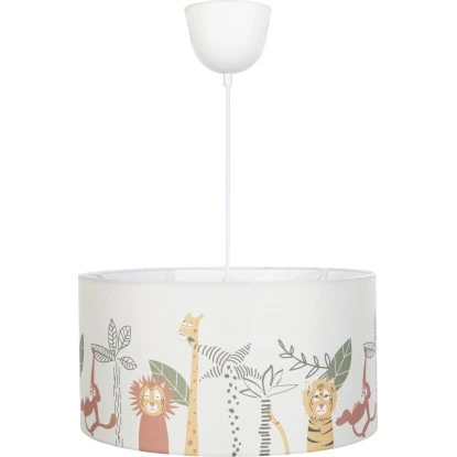 Kinder-Deckenleuchte Safari Adventure Bunter Tierprint Ø 40 Cm X 125 Cm 2 Kinder-Deckenleuchte Safari Adventure Bunter Tierprint Ø 40 Cm X 125 Cm – Bild 2