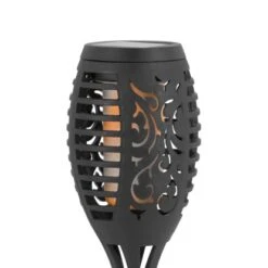 LED-Solarspieß Fackel Schwarz 2 Stück -Angebote Licht Welt Store 4048122042894 CU 02