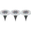 LED-Solar-Bodeneinbauleuchten 3er-Set