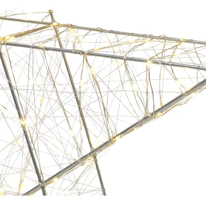 LED-Figur Stern Ø 60 Cm Silber 2 LED-Figur Stern Ø 60 Cm Silber – Bild 2