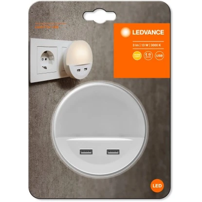 Ledvance LED-Nachtlicht Lunetta Mit USB-Ausgang Und Handyablage Weiß 2 Ledvance LED-Nachtlicht Lunetta Mit USB-Ausgang Und Handyablage Weiß – Bild 2