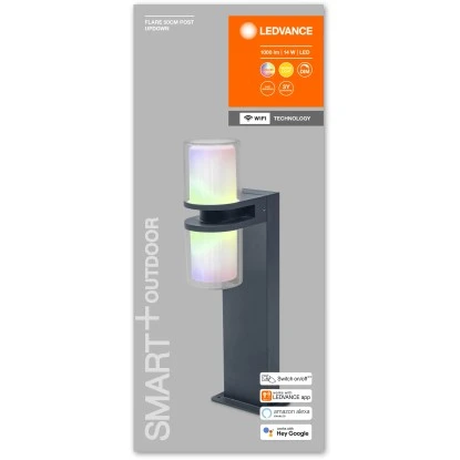 Ledvance LED-Außenleuchte Smart+ Up Down Flare Multicolor Standleuchte 50 Cm 2 Ledvance LED-Außenleuchte Smart+ Up Down Flare Multicolor Standleuchte 50 Cm – Bild 2