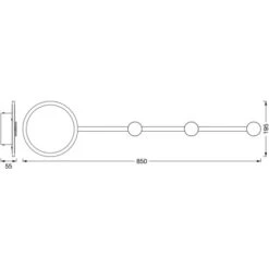 Ledvance Wandlampe Decor Perchero Silber 85 Cm 21 Ledvance Wandlampe Decor Perchero Silber 85 Cm -Angebote Licht Welt Store 4058075756885 2010 VM 05