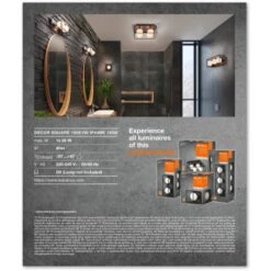 Ledvance Bad-Wandleuchte Decor Square 1-flammig Schwarz 15x15 Cm -Angebote Licht Welt Store 4058075756908 2010 VP 08