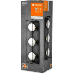 Ledvance Bad-Wandleuchte Decor Square 3-flammig Schwarz 55x15 Cm -Angebote Licht Welt Store 4058075756946 2010 VP 06