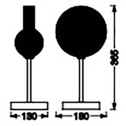 Ledvance Tischlampe Decor Memphis Schwarz-Gold 36,5 Cm -Angebote Licht Welt Store 4058075759206 2010 VM 05