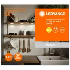 Ledvance LED-Unterbauleuchte Spotmagnet 3-flammig Weiß Ø 7,5 Cm -Angebote Licht Welt Store 4058075762312 2010 VP 10