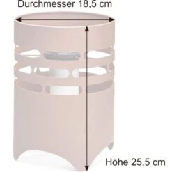 Amare LED-Solarwindlicht Feuerstelle Rund Rostoptik Ø 18,5 Cm X 25,5 Cm -Angebote Licht Welt Store 4251083906727 4655 05