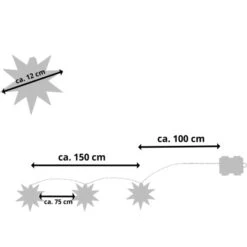 Amare LED-3er-Sternenlichterkette Mit Timer Rot Ø 15 Cm -Angebote Licht Welt Store 4251083907601 4655 06