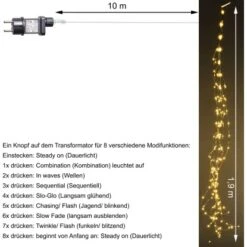 Amare LED-Lichterschweif Warmweiß 1,9 M Pro Strang -Angebote Licht Welt Store 4251083907656 4655 05