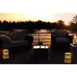 Amare LED-Solargartenfeuer Rund Weiß Mit Flammeneffekt -Angebote Licht Welt Store 4251083908059 4655 06