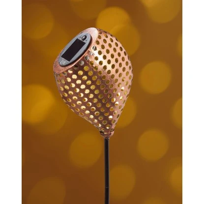 Amare LED-Solardekostecker 2er-Set Kelch Schräg Kupfer 2 Amare LED-Solardekostecker 2er-Set Kelch Schräg Kupfer – Bild 2