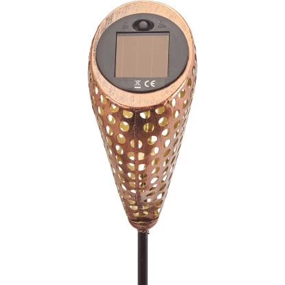 Amare LED-Solardekostecker 2er-Set Kelch Schräg Kupfer 6 Amare LED-Solardekostecker 2er-Set Kelch Schräg Kupfer – Bild 6