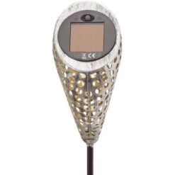 Amare LED-Solardekostecker 2er-Set Kelch Schräg Metallfarben -Angebote Licht Welt Store 4251083908790 4655 05