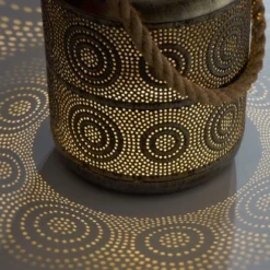 Amare LED-Solarlaterne Metall Gold Grob 15 Amare LED-Solarlaterne Metall Gold Grob -Angebote Licht Welt Store 4251083908806 4655 03